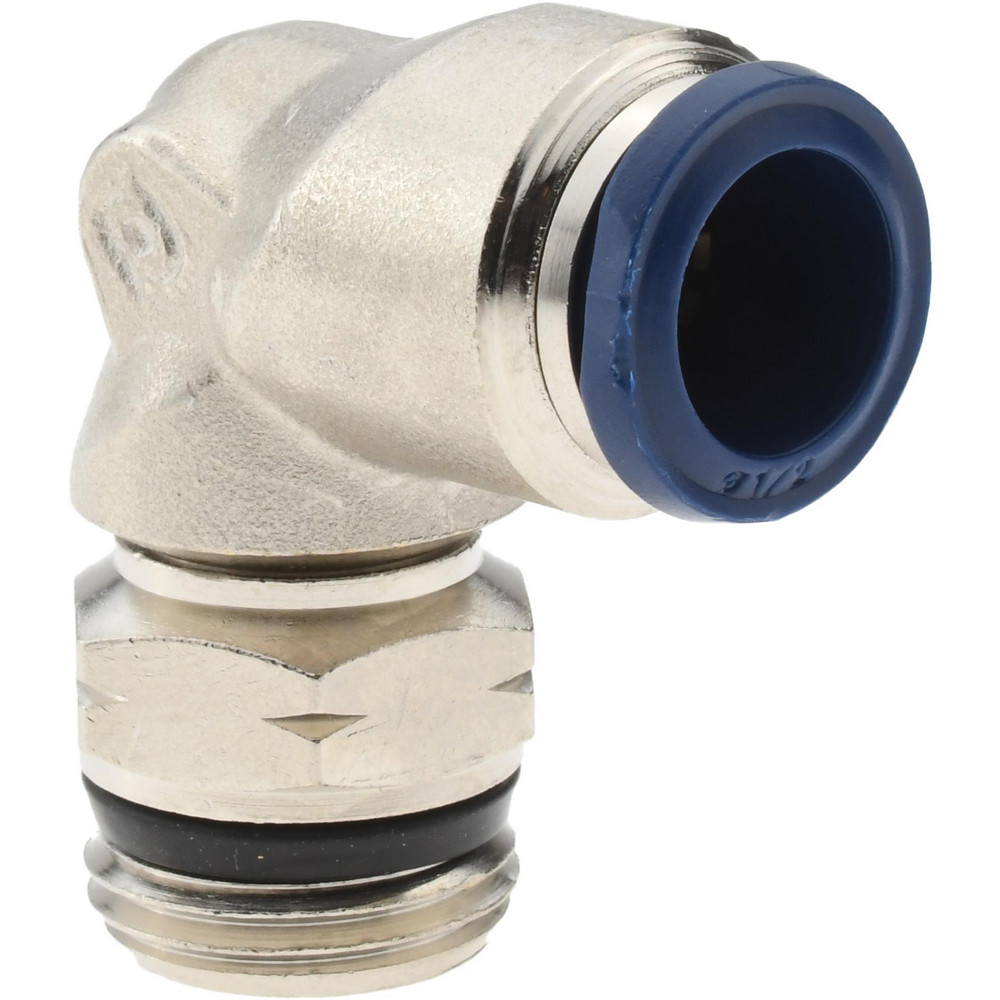 Aignep USA Push-to-Connect Tube x Universal Thread Fitting: Swivel Elbow, Universal, 1/2" OD - 87110-08-08