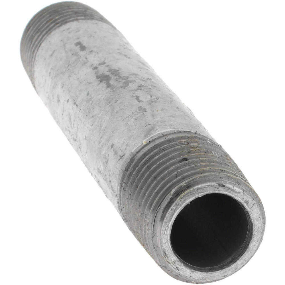 Value Collection Galvanized Pipe Nipple: 1/4", 3" Long, Schedule 40, Steel - MSCNG02030