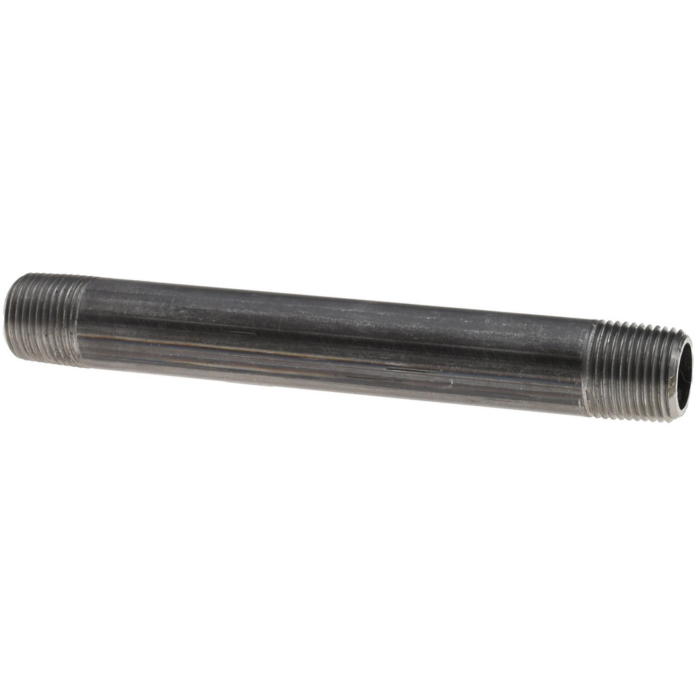 Anvil Black Pipe Nipple: 3/8" Dia x 5" Long, Schedule 80 - 0330511007