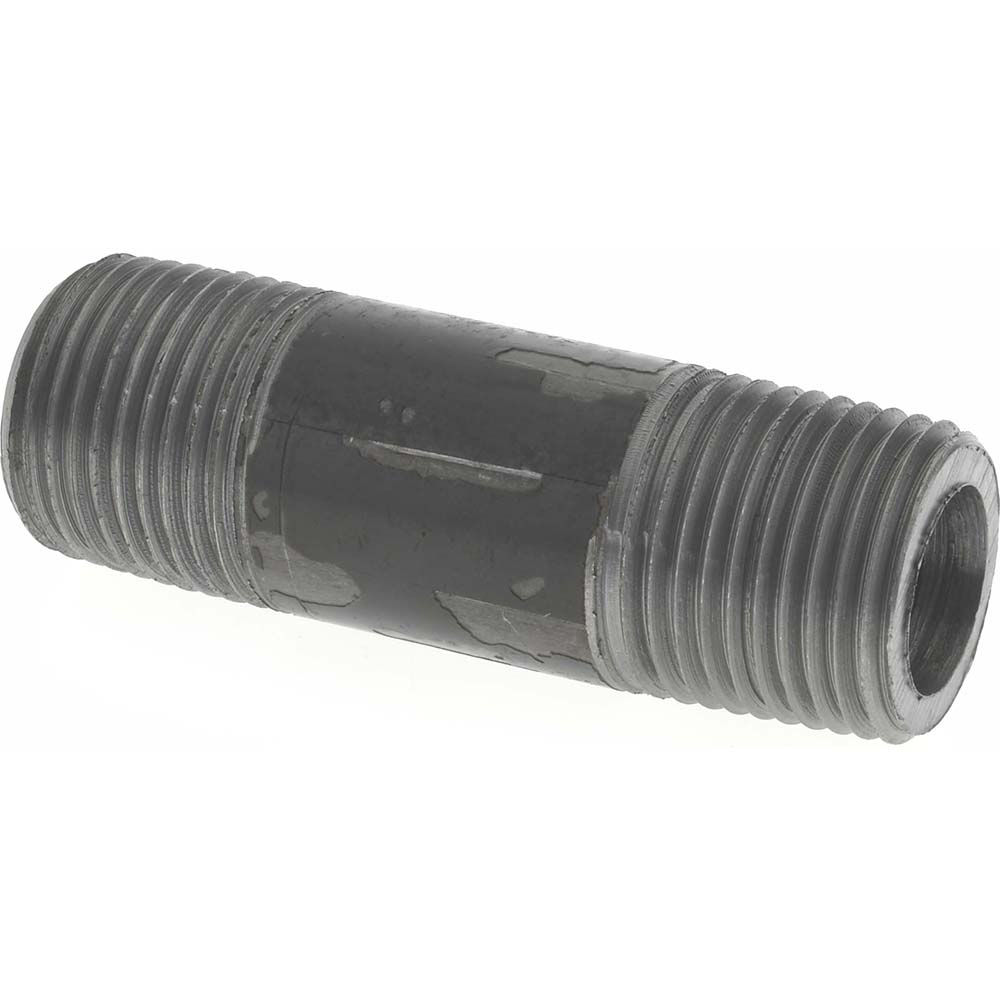 Anvil Black Pipe Nipple: 3/8" Dia x 5" Long, Schedule 80 - 0330511007