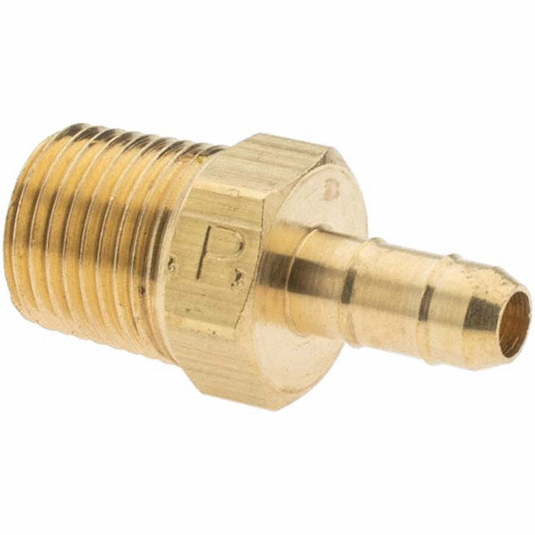 Parker Barbed Tube Male Connector: 3/8-18 - 11855
