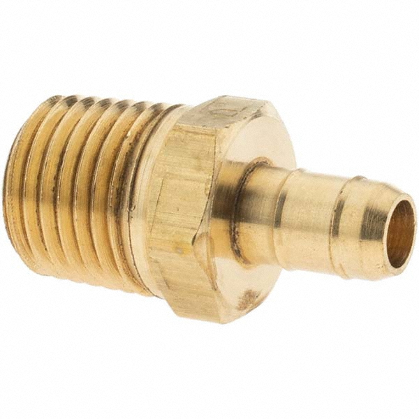 Parker Barbed Tube Male Connector: 3/8-18 - 11855