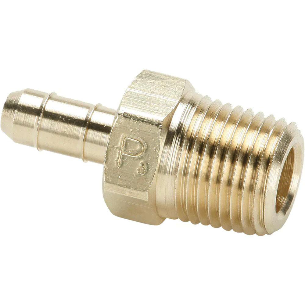 Parker Barbed Tube Male Connector: 3/8-18 - 11855