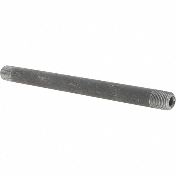 Value Collection Black Pipe Nipple: 1/8" Dia x 5" Long, Schedule 80 - BD-13627