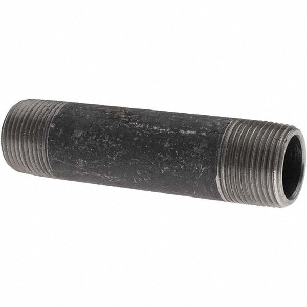 Value Collection Black Pipe Nipple: 1/8" Dia x 5" Long, Schedule 80 - BD-13627