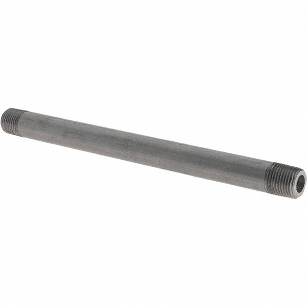 Value Collection Black Pipe Nipple: 1/8" Dia x 5" Long, Schedule 80 - BD-13627