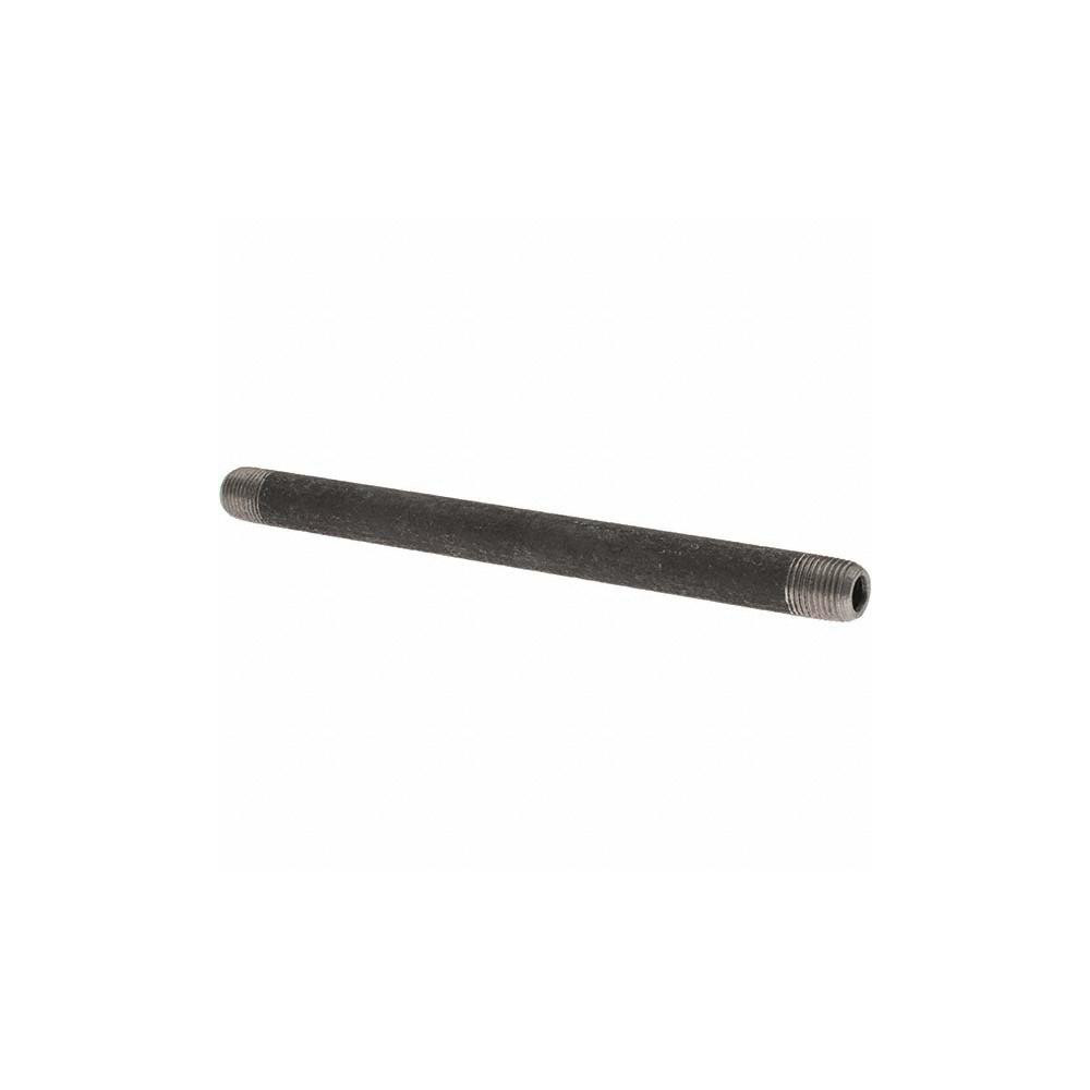 Value Collection Black Pipe Nipple: 1/8" Dia x 5" Long, Schedule 80 - BD-13627