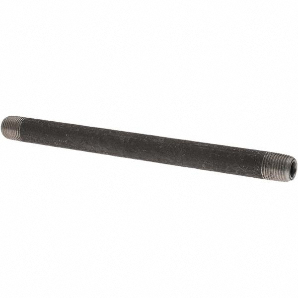 Value Collection Black Pipe Nipple: 1/8" Dia x 5" Long, Schedule 80 - BD-13627