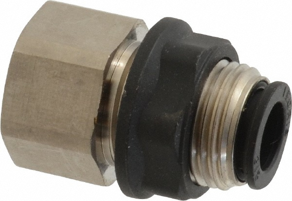 Legris Push-to-Connect Push-to-Connect Fitting: Bulkhead, BSPP, 12.00 mm OD - 3136 12 17