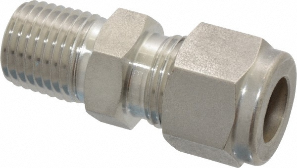 Parker Compression Tube Nut: 3/8-24, 3/16" Tube OD, Compression - 61C-3