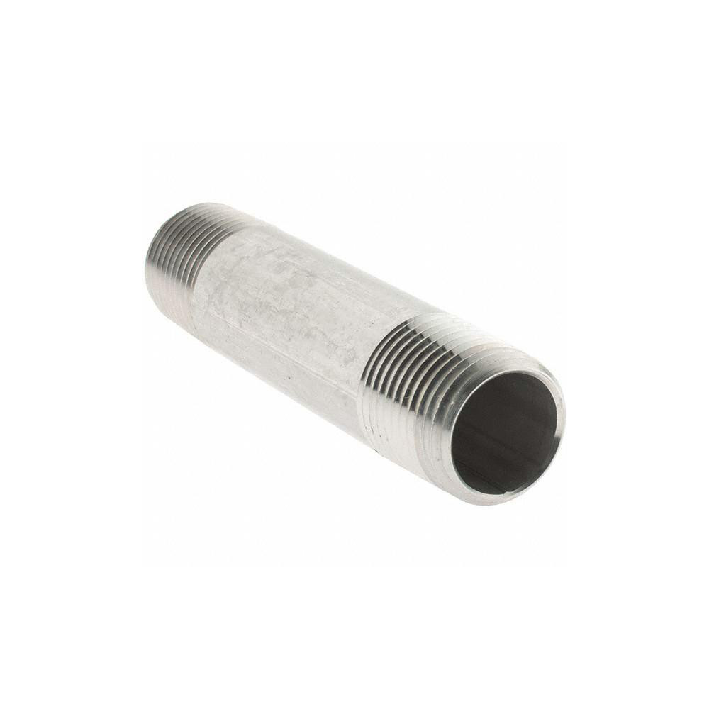 Value Collection Stainless Steel Pipe Nipple: 1/2" Pipe, Grade 316 & 316L - 6BN1/2*31/2