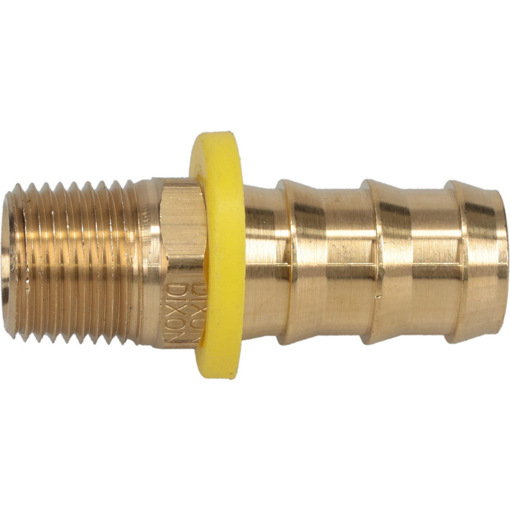 Value Collection Barbed Push-On Hose Male Connector: 1/2" NPTF, Brass - 2750003030