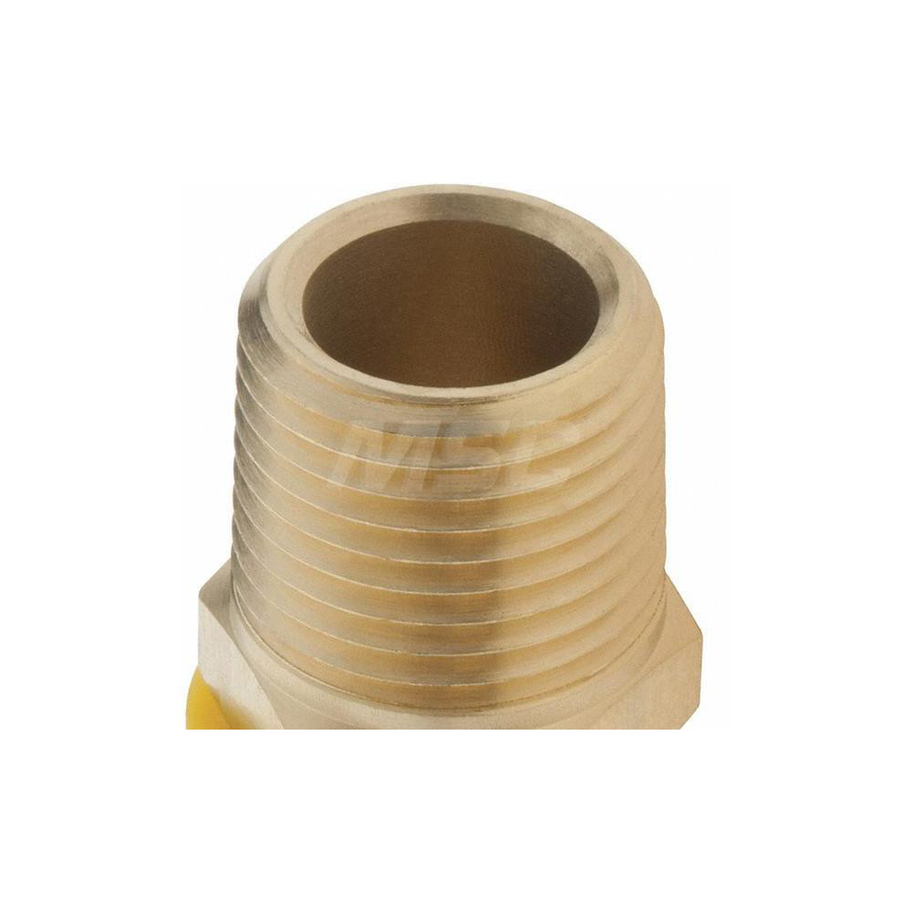 Value Collection Barbed Push-On Hose Male Connector: 1/2" NPTF, Brass - 2750003030