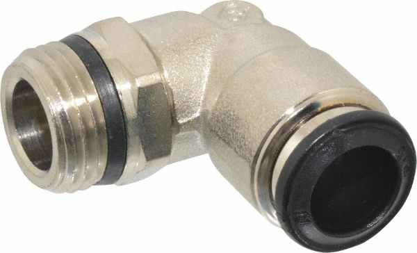 Aignep USA Push-to-Connect Tube x Universal Thread Fitting: Swivel Elbow, Universal, 10.00 mm OD - 50110N-10-1/4