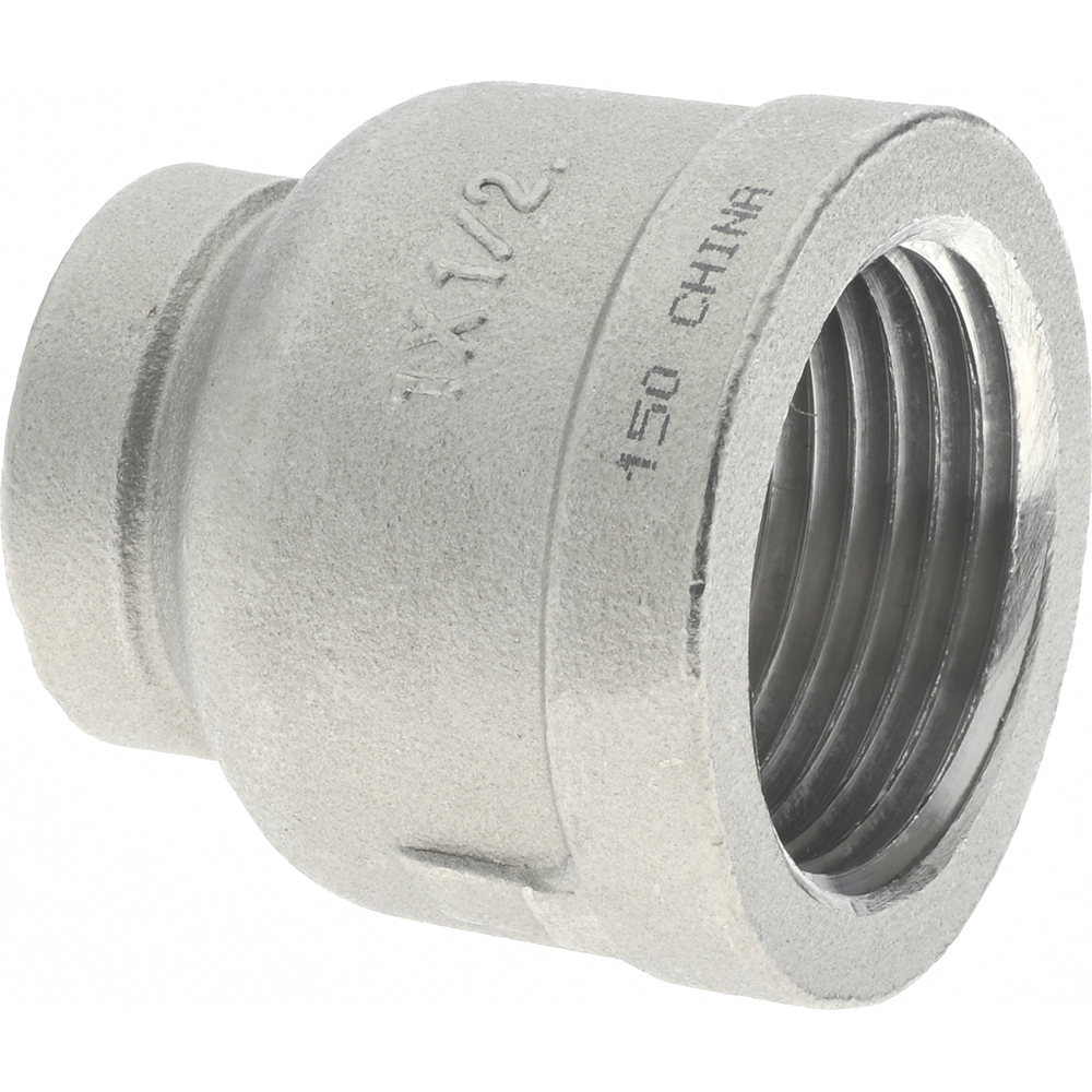 Merit Brass Pipe Reducer: 1 x 1/2", 316 Stainless Steel - K612-1608