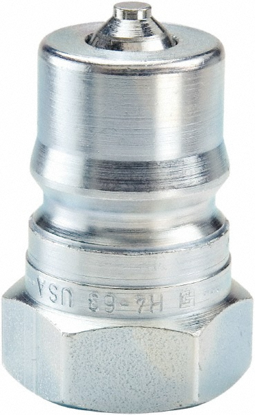 Parker Hydraulic Hose Female Straight Thread Nipple: 3/4", 1-1/16-12, 3,000 psi - BD-FF-75212FO-1
