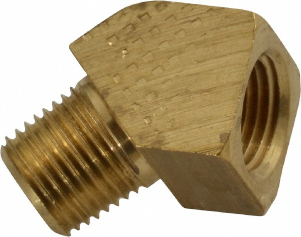 Parker Industrial Pipe 45 ° Female Elbow: 1/8" Female Thread, FNPTF - 2201P-2-2