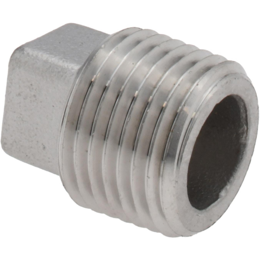 Value Collection Pipe Square Head Plug: 1/2", 304 Stainless Steel - 4SQ1/2