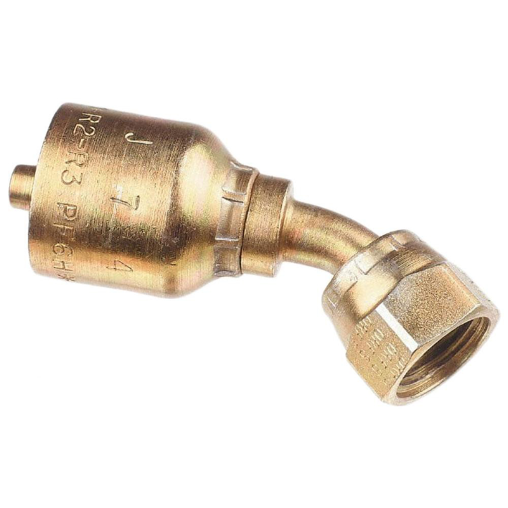 Parker Hydraulic Hose Male Rigid Fitting: 1" ID, 16 mm, 1-5/16-12 - 10343-16-16