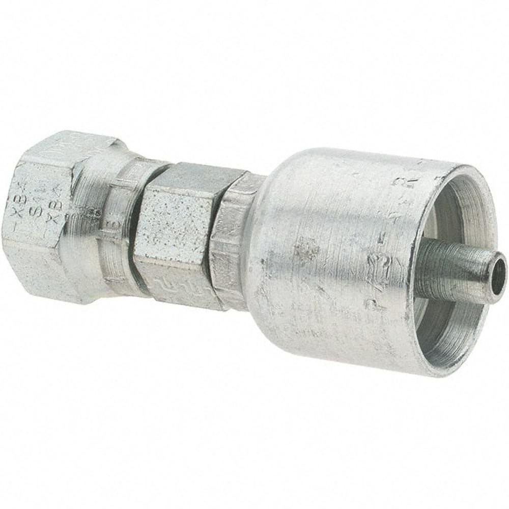 Parker Hydraulic Hose 45 ° Elbow: 0.625" ID, 10 mm, 1-1/16-12 - KP46869