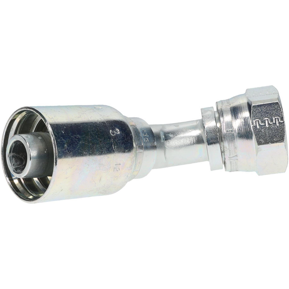 Parker Hydraulic Hose 45 ° Elbow: 0.625" ID, 10 mm, 1-1/16-12 - KP46869