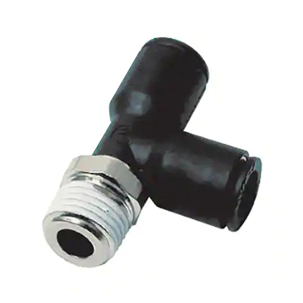 Legris Push-to-Connect Tube x Male BSPT Fitting: Male Branch Tee, BSPT - 3108 12 21
