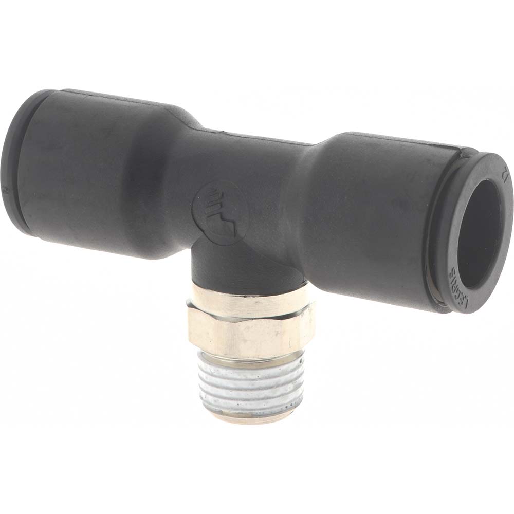 Legris Push-to-Connect Tube x Male BSPT Fitting: Male Branch Tee, BSPT - 3108 12 21