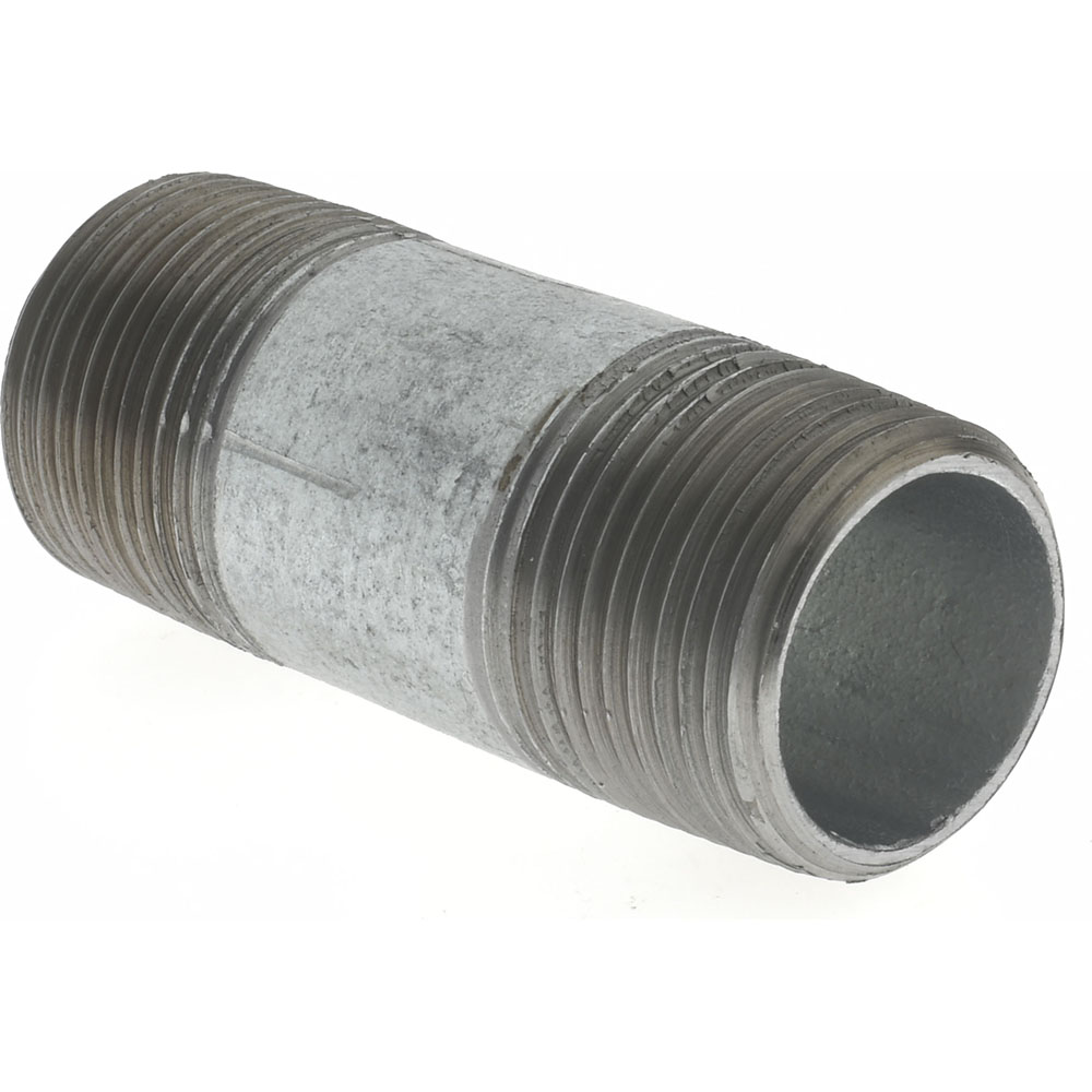 Value Collection Galvanized Pipe Nipple: 3/4", 2-1/2" Long, Schedule 40, Steel - NG05025