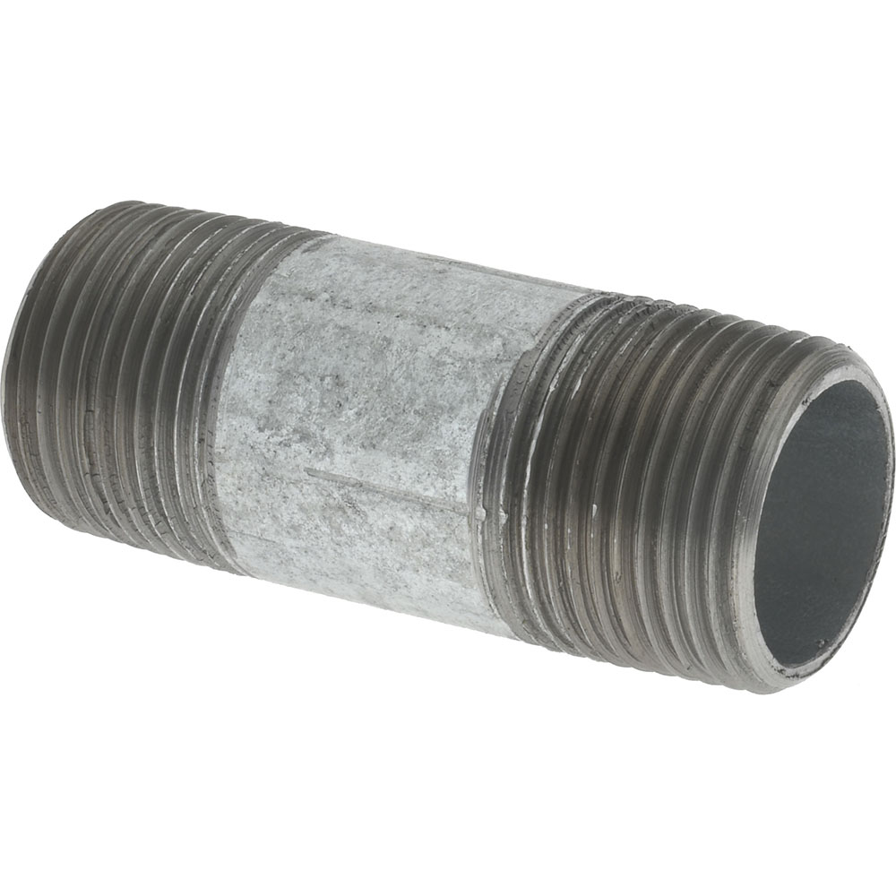 Value Collection Galvanized Pipe Nipple: 3/4", 2-1/2" Long, Schedule 40, Steel - NG05025