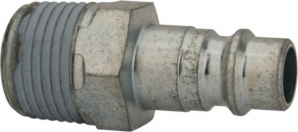 Merit Brass Brass Pipe Nipple: Threaded on Both Ends, 4" OAL, 3/8" NPT - 2106-400