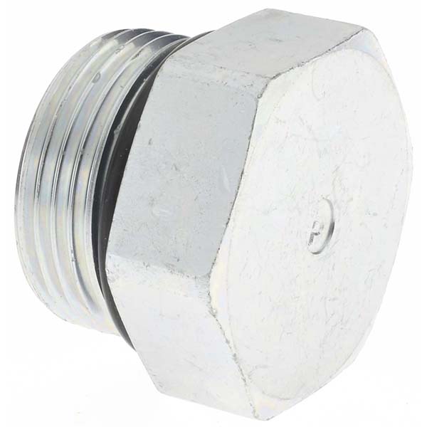 Parker Industrial Pipe Hex Plug: 1-5/16-12 Male Thread, Male Straight Thread O-Ring - -16295-9