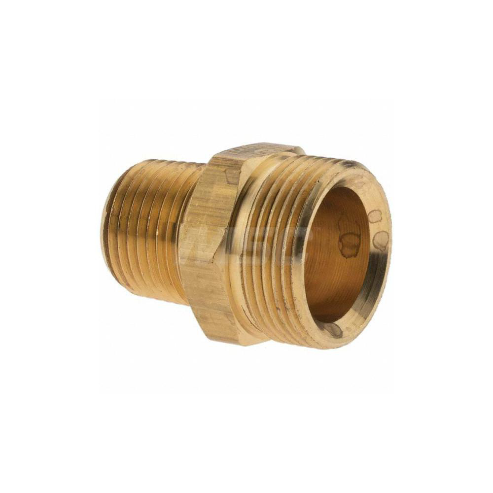 Eaton 7/8-20 NPT, Brass Reusable Hose Male Fitting - 1390X8
