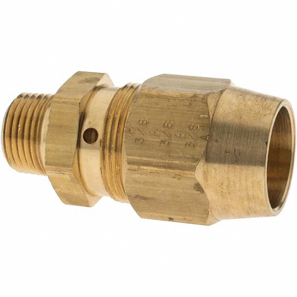Eaton 7/8-20 NPT, Brass Reusable Hose Male Fitting - 1390X8
