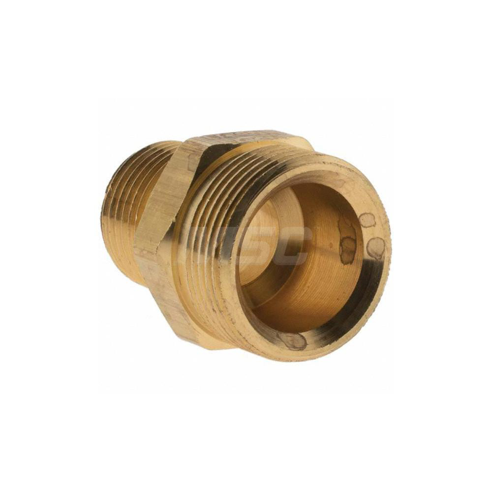 Eaton 7/8-20 NPT, Brass Reusable Hose Male Fitting - 1390X8