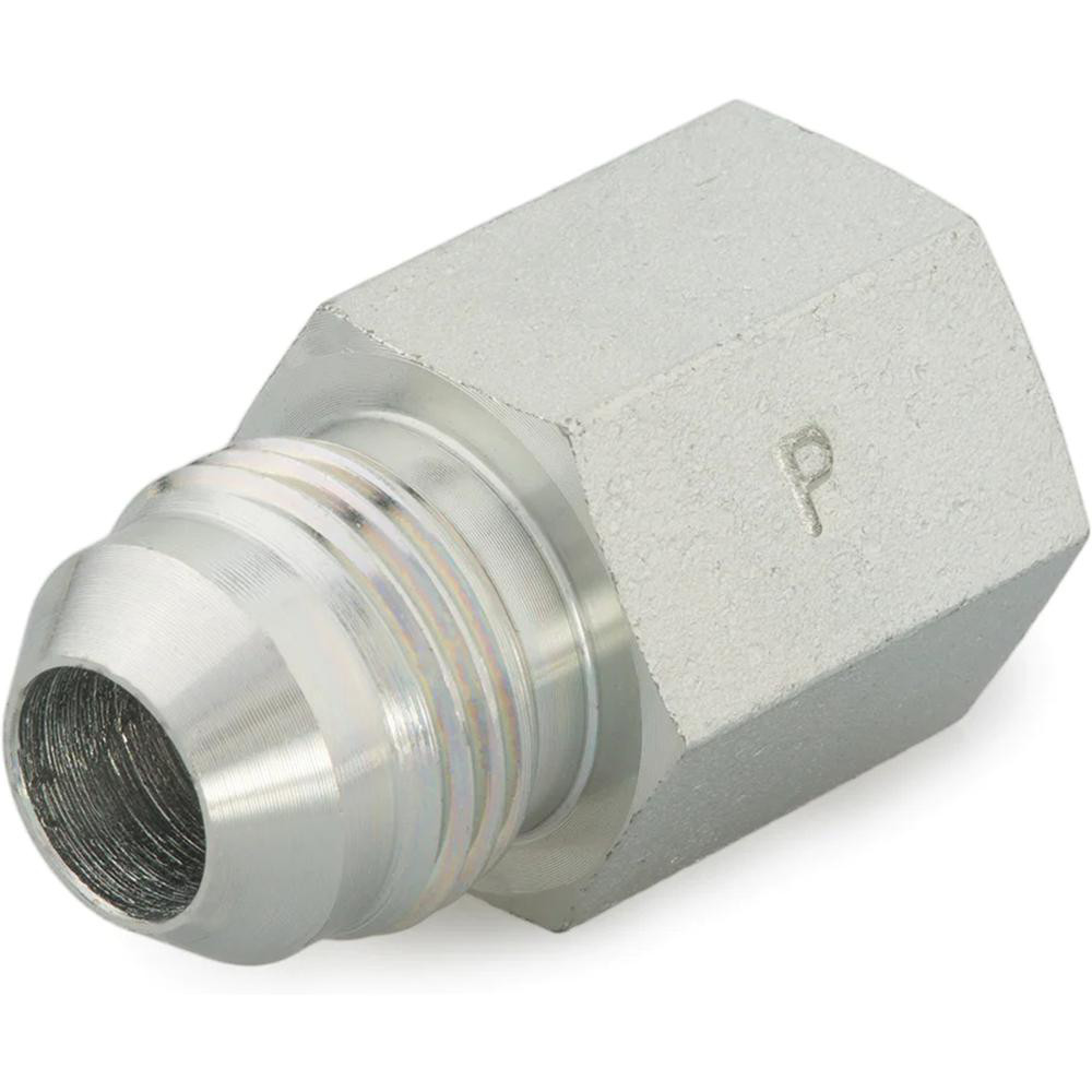 Parker Steel Flared Tube 90 Deg Elbow: 1/4" OD, 3/8-18 Thread, 37 deg Flared Angle - PT-00232