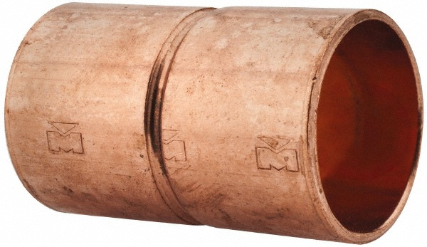 Mueller Industries Wrot Copper Pipe Reducer: 3/4" x 5/8" Fitting, C x C, Solder Joint - W 01035