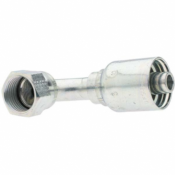 MSC Hydraulic Hose Short Drop Female JIC Swivel 90 ° Elbow: 0.5" ID, 8 mm, 7/8-14 - 13943-10-8