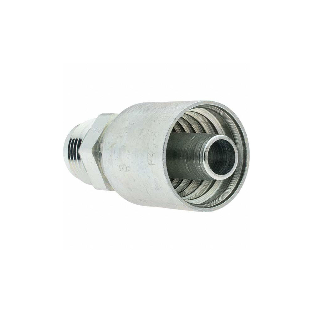 Parker Hydraulic Hose Male SAE 37 ° JIC Rigid Fitting: 0.5" ID, 8 mm, 5/8-14 - KP81292