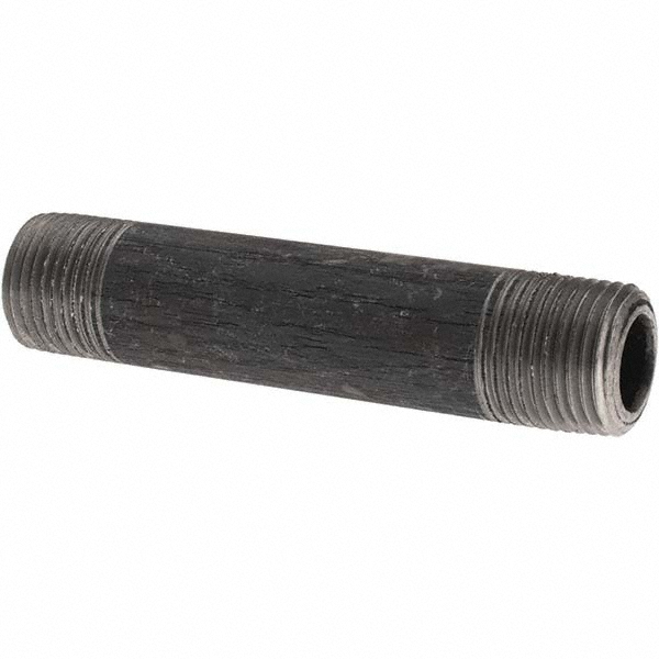 Value Collection Galvanized Pipe Nipple: 1/8", 3" Long, Schedule 40, Steel - MSCNG01030