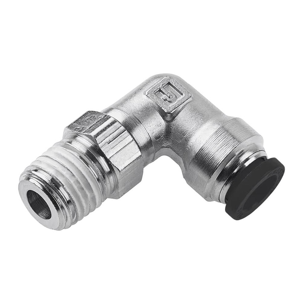 Parker Push-to-Connect Push-to-Connect x Push-to-Connect Fitting: 90 deg Union Elbow, 1/8" OD - 165PLP-2