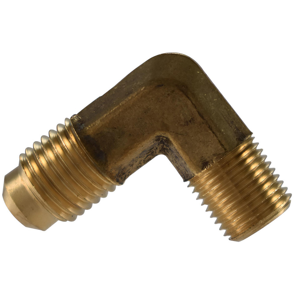 CerroBrass Brass Flared Tube Connector: 1/2" OD, 45 deg Flared Angle - 10268L