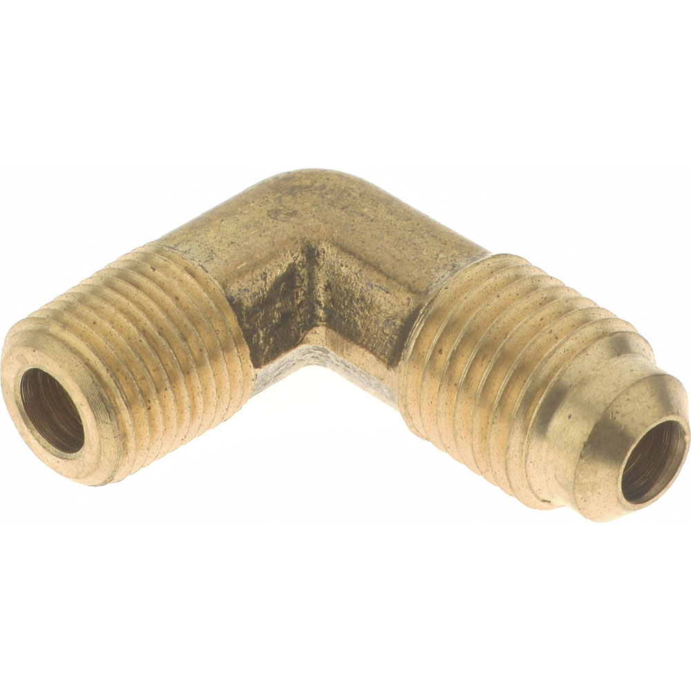 CerroBrass Brass Flared Tube Connector: 1/2" OD, 45 deg Flared Angle - 10268L
