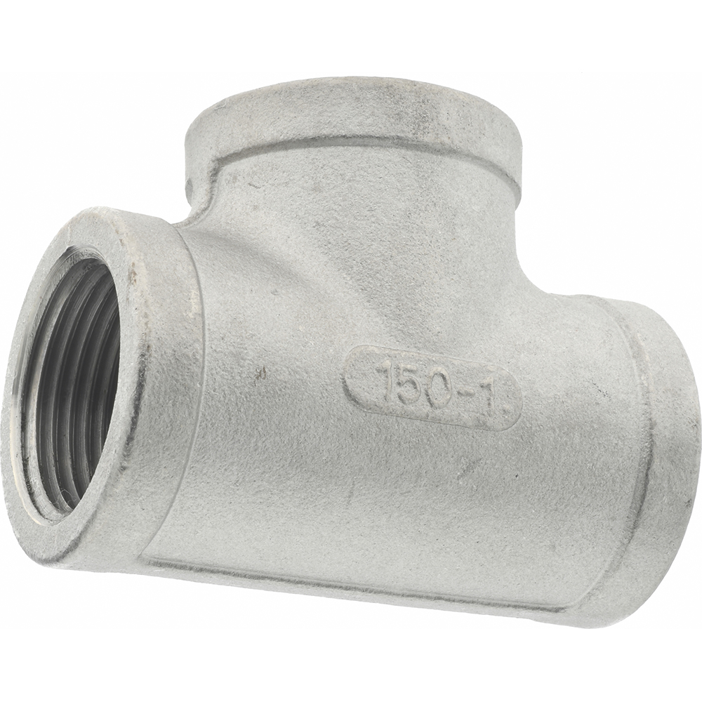 Merit Brass Pipe Tee: 1", 304 Stainless Steel - K406-16