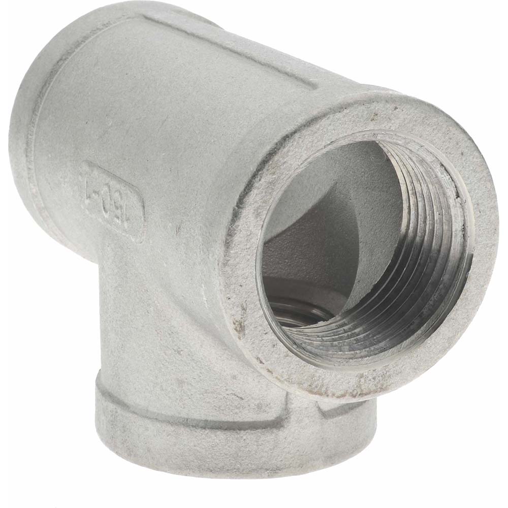 Merit Brass Pipe Tee: 1", 304 Stainless Steel - K406-16