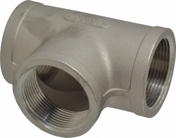 Merit Brass Pipe Tee: 1", 304 Stainless Steel - K406-16