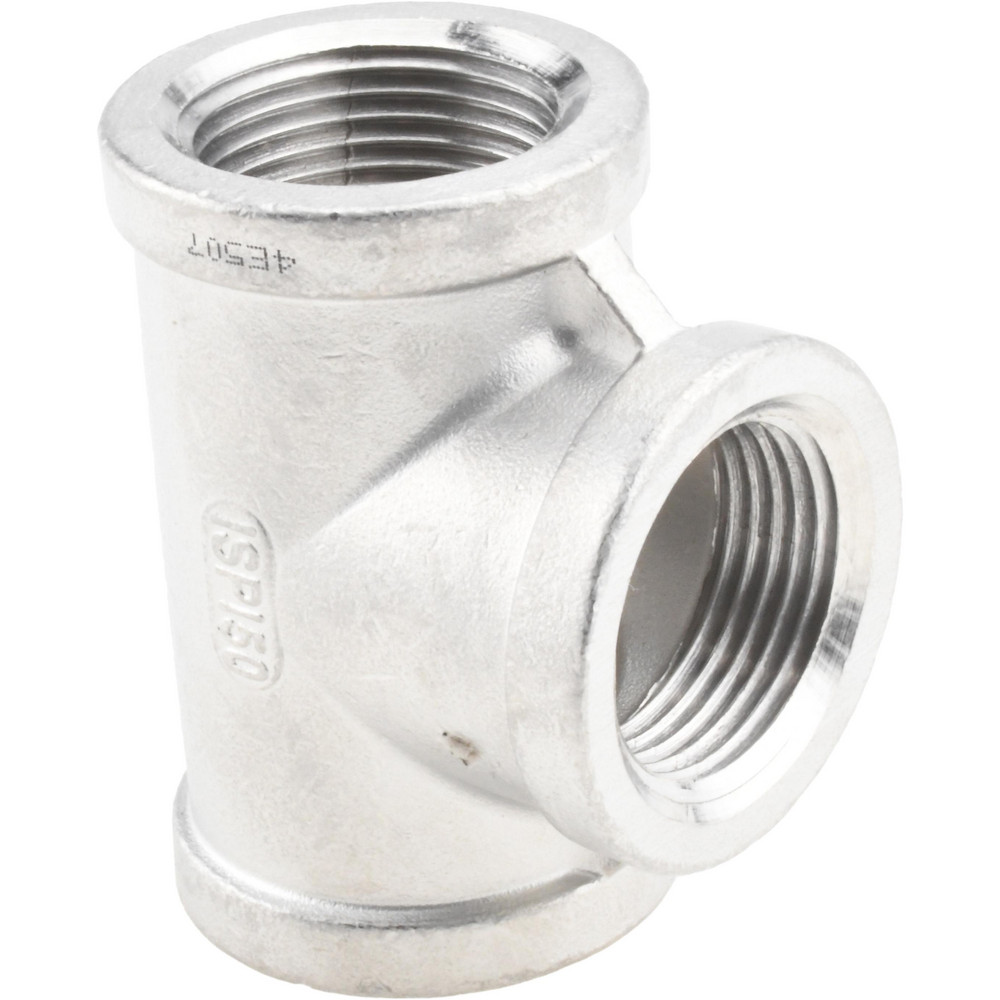 Merit Brass Pipe Tee: 1", 304 Stainless Steel - K406-16