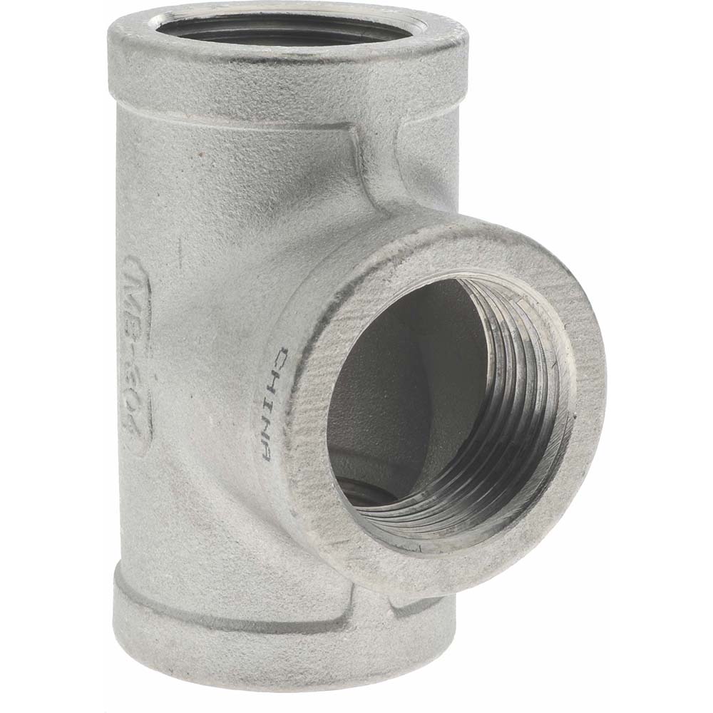 Merit Brass Pipe Tee: 1", 304 Stainless Steel - K406-16