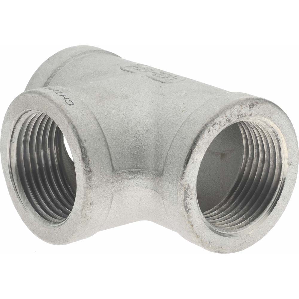 Merit Brass Pipe Tee: 1", 304 Stainless Steel - K406-16