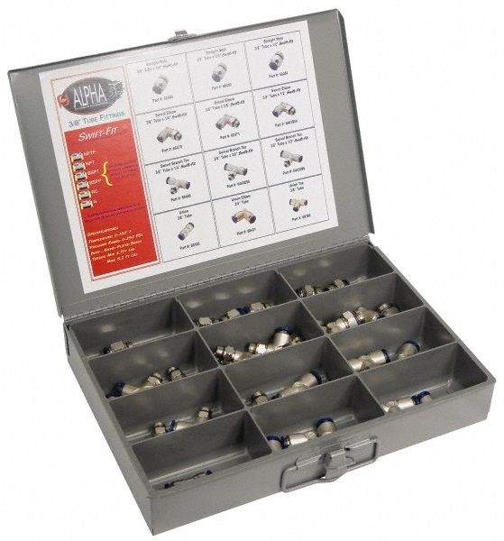 Parker Brass Flared Tube Union: 3/8" OD, 5/8-18 Thread, 45 deg Flared Angle - -11012-4
