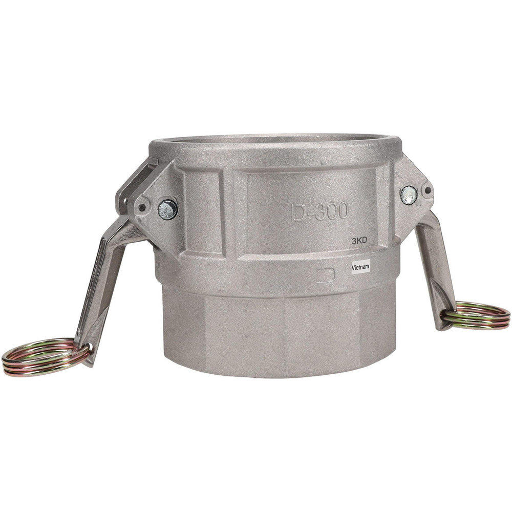 Dixon Valve & Coupling Suction & Discharge Hose Couplings: Type D Elbow, Cam & Groove, Coupler x 90° FNPT, Aluminum - 300D-90AL